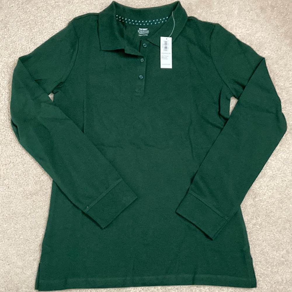 Old Navy Girl’s Green Collared Polo